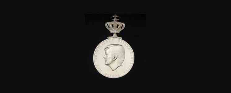Penning zilver met profiel van  Koning Willem-Alexander